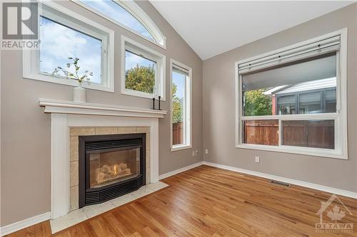 44 Grengold Way, Ottawa, ON - Indoor Photo Showing Living Room With Fireplace