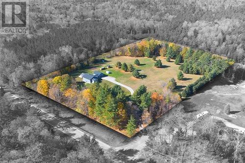 8.5 acres backing onto a small creek and abutting up to 60 acres of crown land to the right of the property. - 1502 South Lavant Road, Lanark Highlands, ON - Outdoor With View