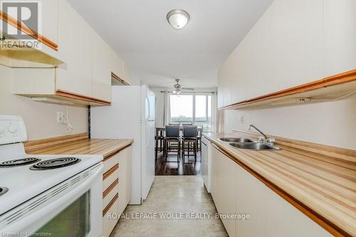 801 - 65 Highland Crescent, Kitchener, ON - Indoor Photo Showing Kitchen With Double Sink