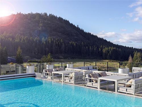 907-2000 Hannington Rd, Langford, BC - Outdoor With In Ground Pool With View