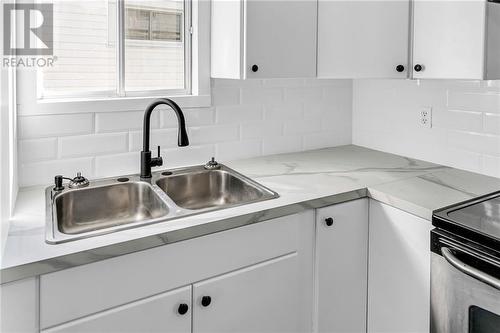 336 St Felix Street, Cornwall, ON - Indoor Photo Showing Kitchen With Double Sink