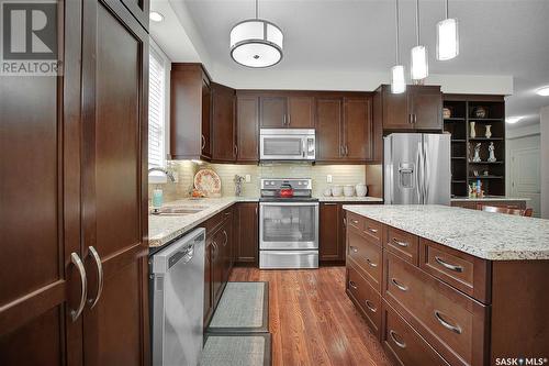 210 1025 Moss Avenue, Saskatoon, SK - Indoor Photo Showing Kitchen With Stainless Steel Kitchen With Upgraded Kitchen