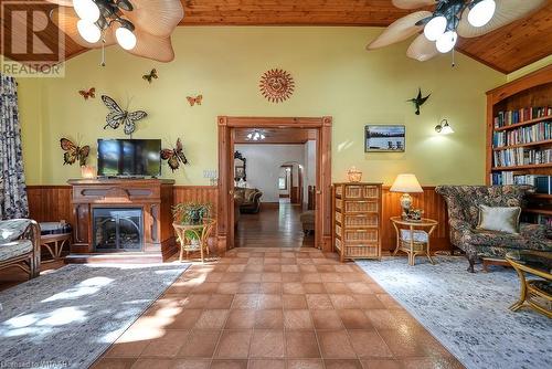 246 Light Street, Woodstock, ON - Indoor Photo Showing Living Room With Fireplace