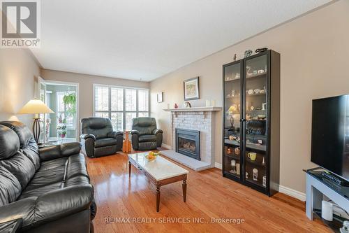 31 Newbury Crescent, Brampton, ON - Indoor Photo Showing Living Room With Fireplace