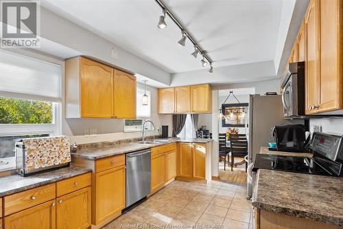 3661 Rockwell, Windsor, ON - Indoor Photo Showing Kitchen With Double Sink