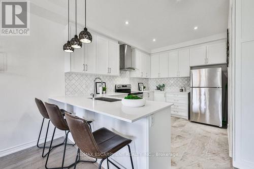 16 Backwater Trail, Brampton, ON - Indoor Photo Showing Kitchen With Stainless Steel Kitchen With Upgraded Kitchen