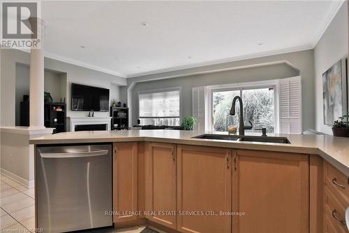 1104 Agram Drive, Oakville, ON - Indoor Photo Showing Kitchen With Double Sink