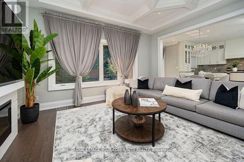 102 Ruggles Avenue, Richmond Hill, ON - Indoor Photo Showing Living Room With Fireplace