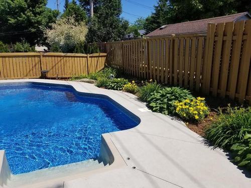 Backyard - 57 92E Avenue E., Blainville, QC - Outdoor With In Ground Pool With Backyard