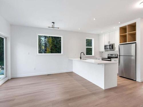 A-110 Plante Cres, Lake Cowichan, BC - Indoor Photo Showing Kitchen With Stainless Steel Kitchen