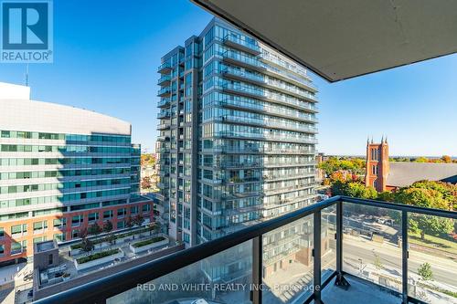 901 - 55 Duke Street W, Kitchener, ON - Outdoor With Balcony