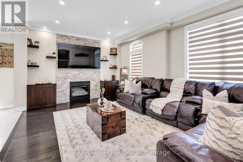 2486 Village Common Drive, Oakville, ON - Indoor Photo Showing Living Room With Fireplace