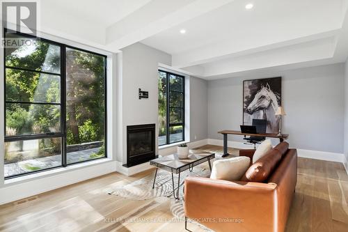 1060 Indian Road, Mississauga, ON - Indoor Photo Showing Living Room With Fireplace