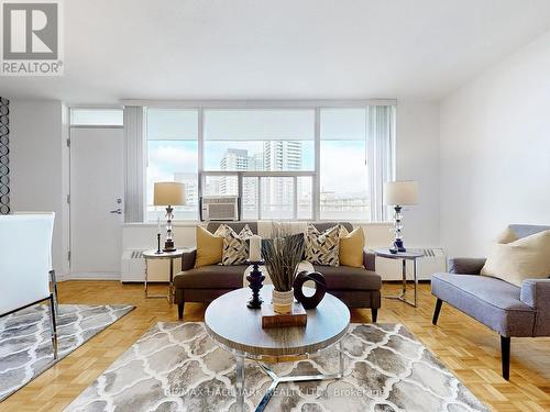 1112 - 10 Parkway Forest Drive, Toronto, ON - Indoor Photo Showing Living Room