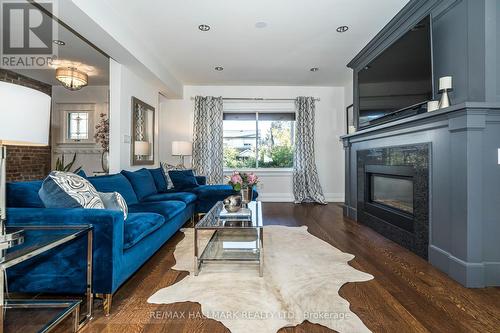 104 Monarch Park Avenue, Toronto, ON - Indoor Photo Showing Living Room With Fireplace