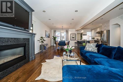 104 Monarch Park Avenue, Toronto, ON - Indoor Photo Showing Living Room With Fireplace