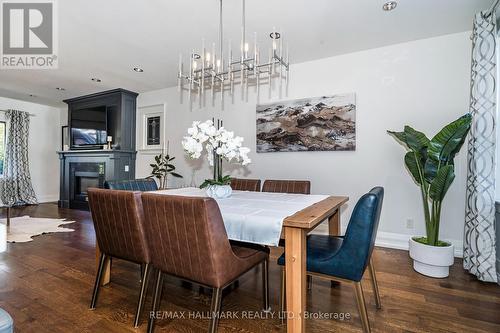 104 Monarch Park Avenue, Toronto, ON - Indoor Photo Showing Dining Room With Fireplace