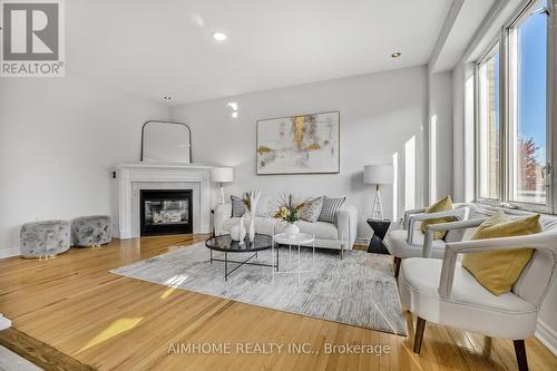 5 Hawstone Road, Vaughan, ON - Indoor Photo Showing Living Room With Fireplace