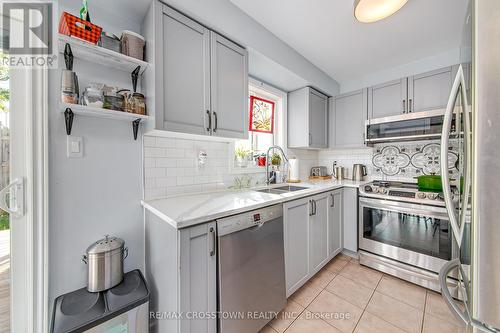 117 Bentley Crescent, Barrie, ON - Indoor Photo Showing Kitchen With Double Sink