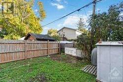 Fenced back yard - 