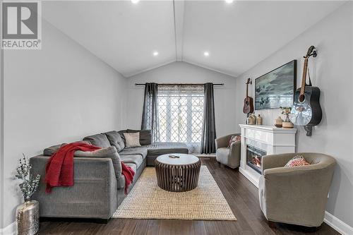 66 Mercier Avenue E, Cornwall, ON - Indoor Photo Showing Living Room With Fireplace