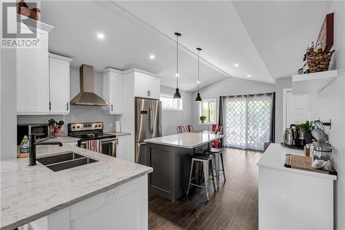 66 Mercier Avenue E, Cornwall, ON - Indoor Photo Showing Kitchen With Double Sink With Upgraded Kitchen