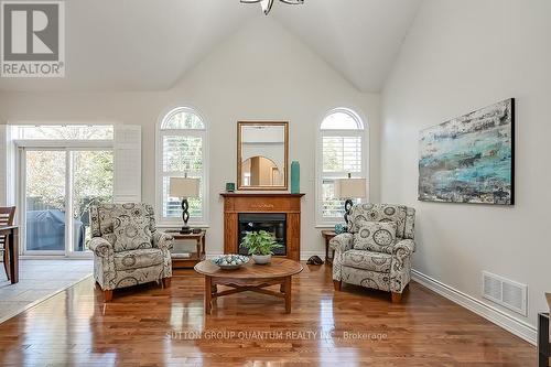 3329 Springflower Way, Oakville, ON - Indoor Photo Showing Living Room With Fireplace