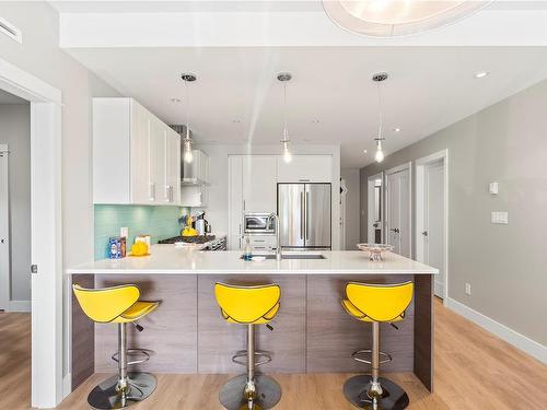 306-1820 Maple Ave South, Sooke, BC - Indoor Photo Showing Kitchen With Double Sink With Upgraded Kitchen