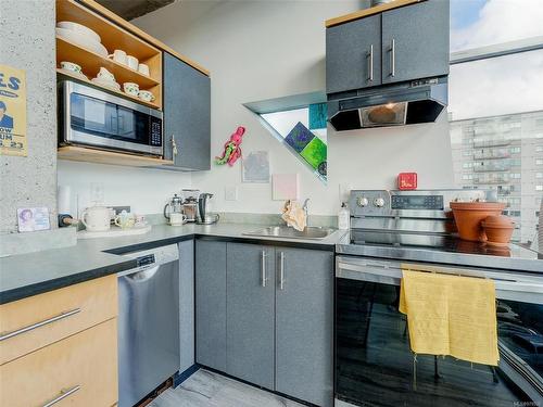 409-1061 Fort St, Victoria, BC - Indoor Photo Showing Kitchen