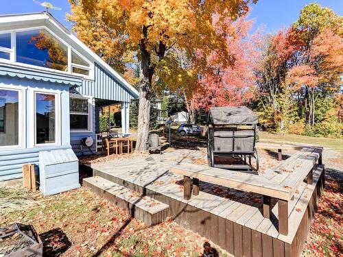 Terrasse - 445 Ch. Du Lac-Bleu, Saint-Hippolyte, QC - Outdoor With Deck Patio Veranda