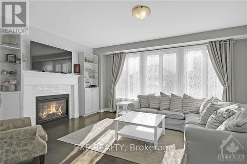 453 Central Park Boulevard, Prescott And Russell, ON - Indoor Photo Showing Living Room With Fireplace