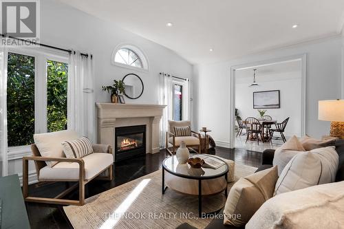 5 Chapman Road, Toronto (Humber Heights), ON - Indoor Photo Showing Living Room With Fireplace