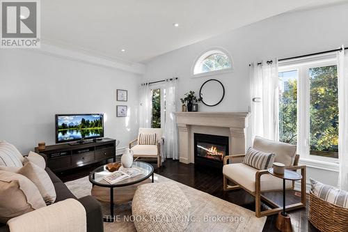 5 Chapman Road, Toronto (Humber Heights), ON - Indoor Photo Showing Living Room With Fireplace