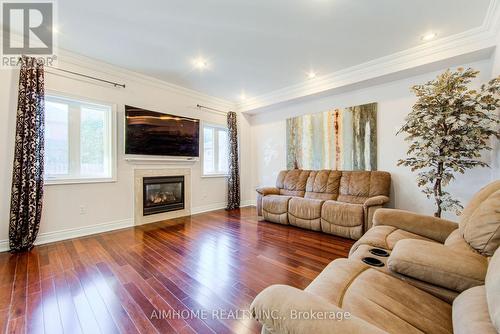 147 Ner Israel Drive, Vaughan, ON - Indoor Photo Showing Living Room With Fireplace