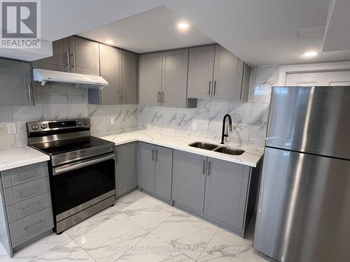 Bsmt - 4794 Dunoon Drive, Mississauga, ON - Indoor Photo Showing Kitchen With Double Sink