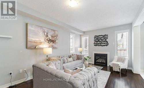 9 Humberstone Crescent, Brampton, ON - Indoor Photo Showing Living Room With Fireplace