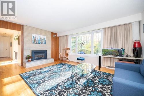 1 Darwin Crescent, Deep River, ON - Indoor Photo Showing Living Room With Fireplace