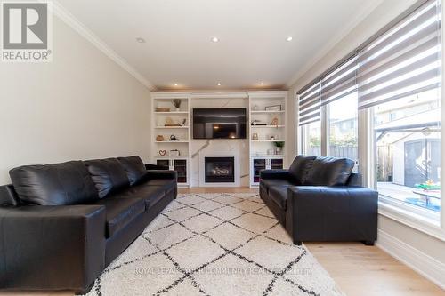 58 Tulle Avenue, Vaughan, ON - Indoor Photo Showing Living Room With Fireplace