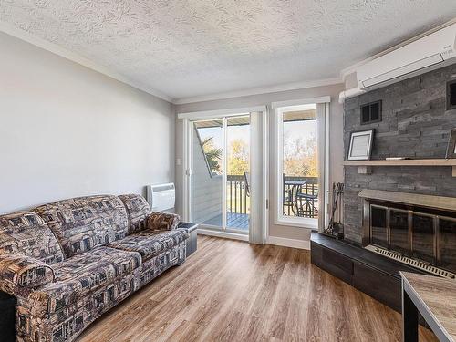 Salon - D-203-261 Rue Merry S., Magog, QC - Indoor Photo Showing Living Room With Fireplace