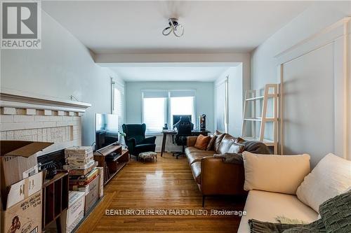 1 - 42 Balsam Avenue, Hamilton, ON - Indoor Photo Showing Living Room With Fireplace