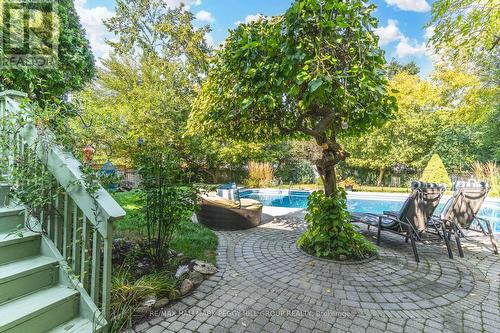 34 Ward Drive, Barrie, ON - Outdoor With In Ground Pool With Deck Patio Veranda