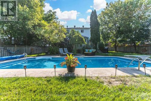 34 Ward Drive, Barrie, ON - Outdoor With In Ground Pool With Backyard