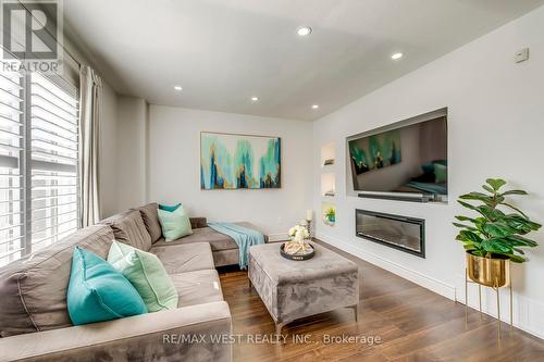 39 Gowland Drive, Hamilton, ON - Indoor Photo Showing Living Room With Fireplace