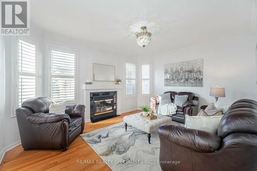 30 Latania Boulevard, Brampton, ON - Indoor Photo Showing Living Room With Fireplace