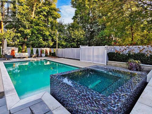 105 Ashbourne Drive, Toronto, ON - Outdoor With In Ground Pool With Backyard