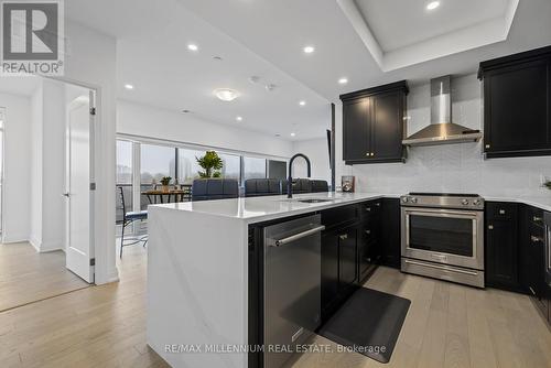 408 - 71 Wyndham Street S, Guelph, ON - Indoor Photo Showing Kitchen With Upgraded Kitchen