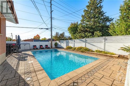 Saltwater pool - 597 Clarke Avenue, Ottawa, ON - Outdoor With In Ground Pool With Backyard