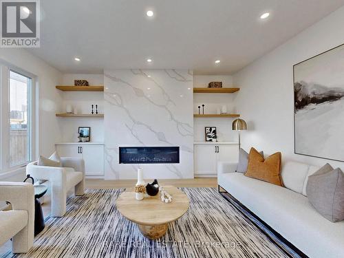 231 Crombie Street, Clarington, ON - Indoor Photo Showing Living Room With Fireplace