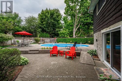 847 Edistel Crescent, Mississauga, ON - Outdoor With In Ground Pool With Backyard