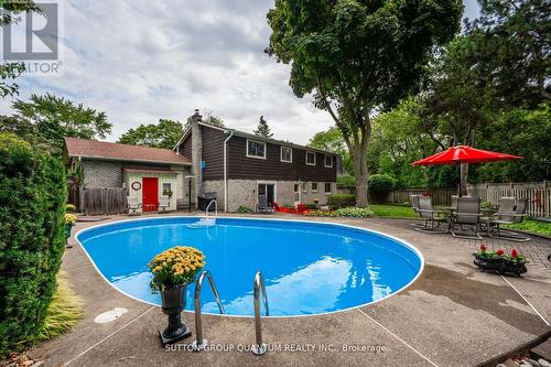 847 Edistel Crescent, Mississauga, ON - Outdoor With In Ground Pool With Backyard With Exterior